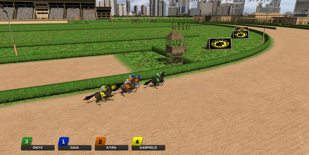 Course de chevaux virtuels — Gaia Animations